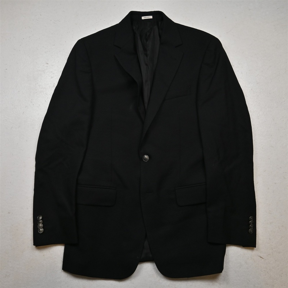 Joseph Abboud 38R Black 100% Reda Wool Soft Shoulder Blazer Jacket Sport Coat